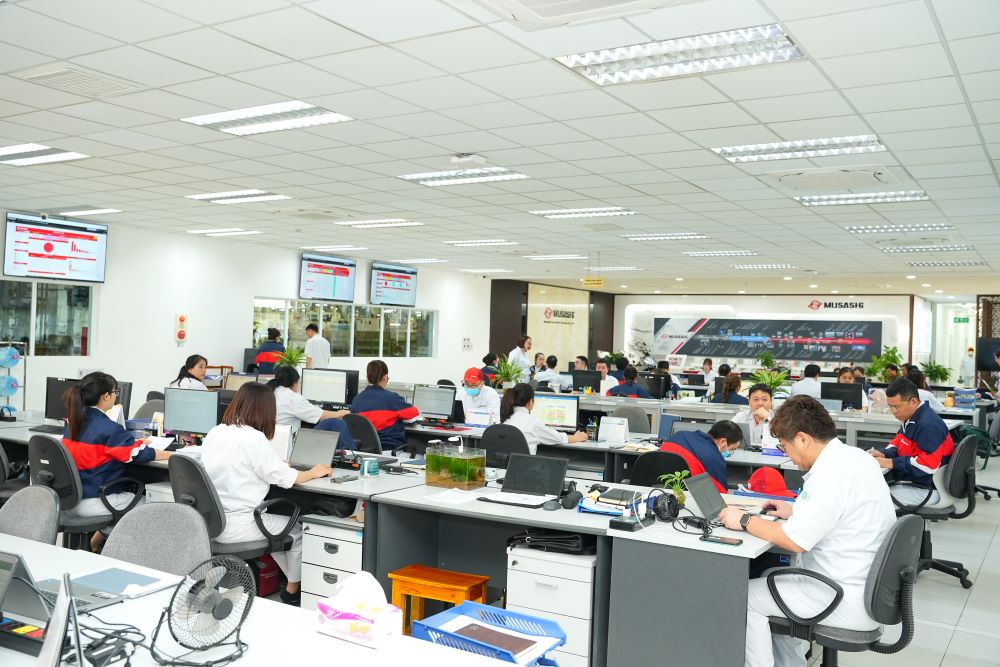 Khu vực làm việc tại Musashi Auto Parts Việt Nam