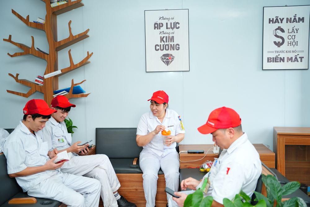 Khu vực phòng nghỉ tại Musashi Auto Parts Việt Nam